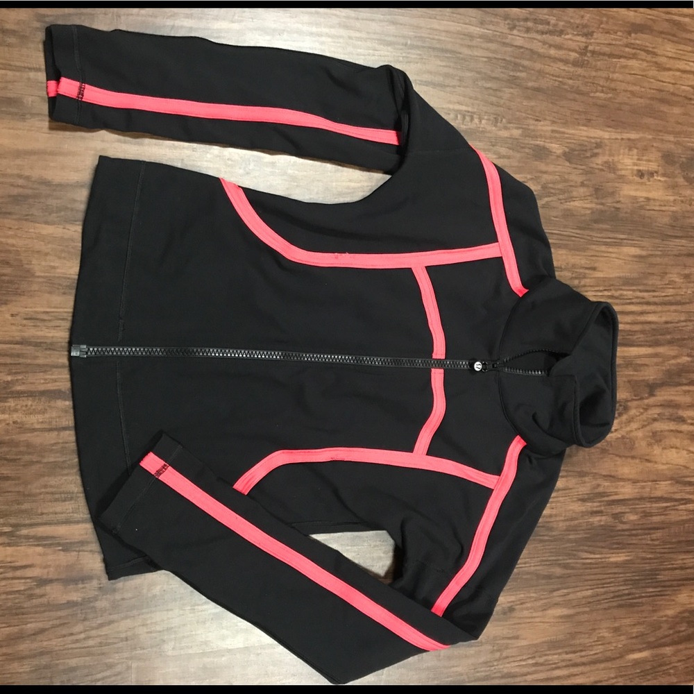 Black and pink Lululemon zip up